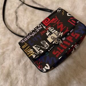 DKNY Multicolor Graphic Crossbody Bag